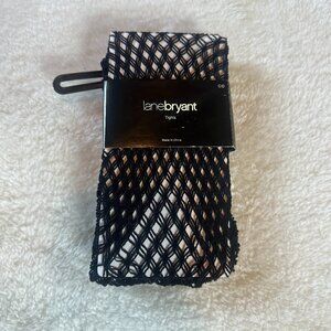Lane Bryant NWT black fishnet tights in size C/D